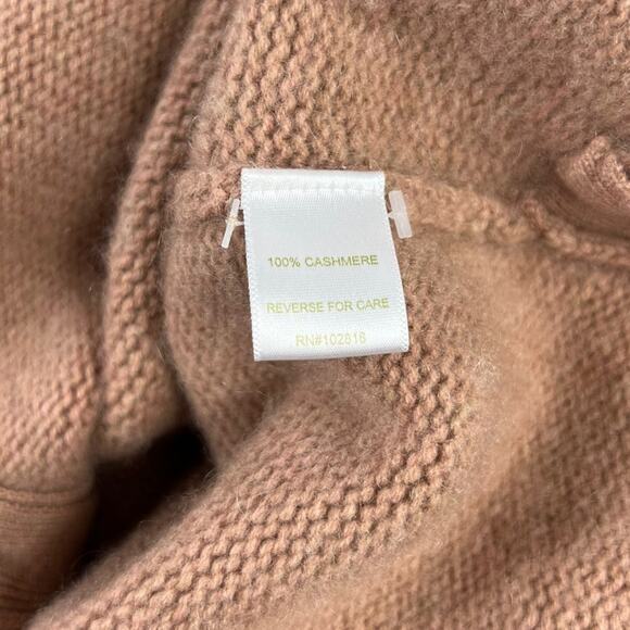 Garnet Hill Side-Button 100% Cashmere Turtleneck Sweater Size XS - Picture 5 of 6